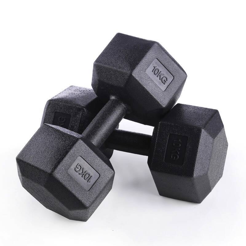 Hexagonal Handbells Multifunctional Anti Roll Design for Effective Strength Training