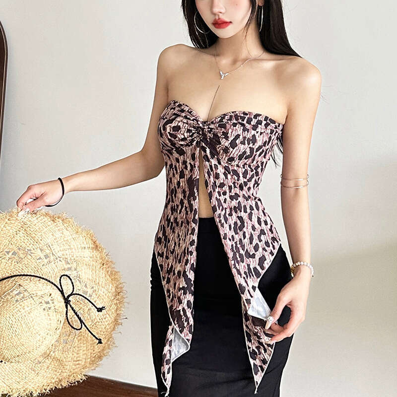 2025 Spring New Women's Solid Color Slim Fit Tube Top Vest Fashion High Waist Skirt Set 94e
