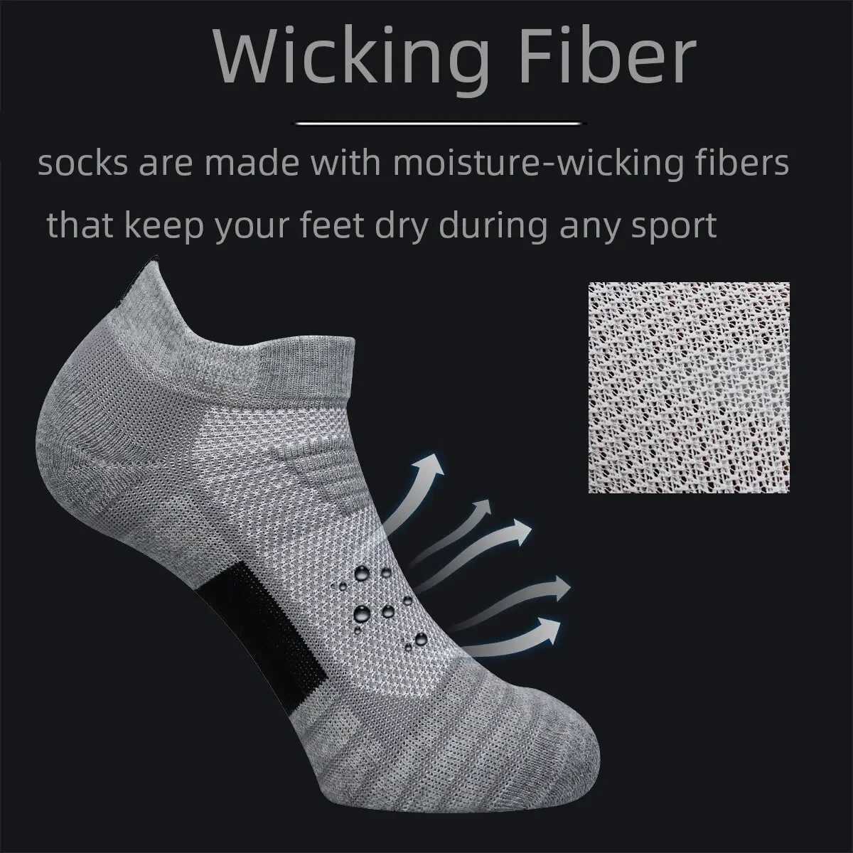 3 Pairs Sports Socks Men Women Short Running Socks Performance Ankle Cushion Wear-resistant Anti-Slip Basketball Casual Socks X250725