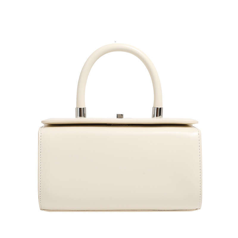 High-end Leather Handbag Small Square for Women 2025 Spring Summer Fashion Simple Shoulder Crossbody Doctor Box Women's Bag