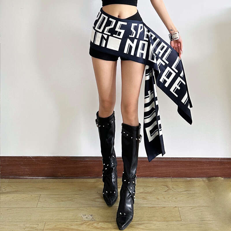 2025 New Summer Fashionable Trendy Street Hip-Hop Letter Print Versatile Loose Waist Belt 29b
