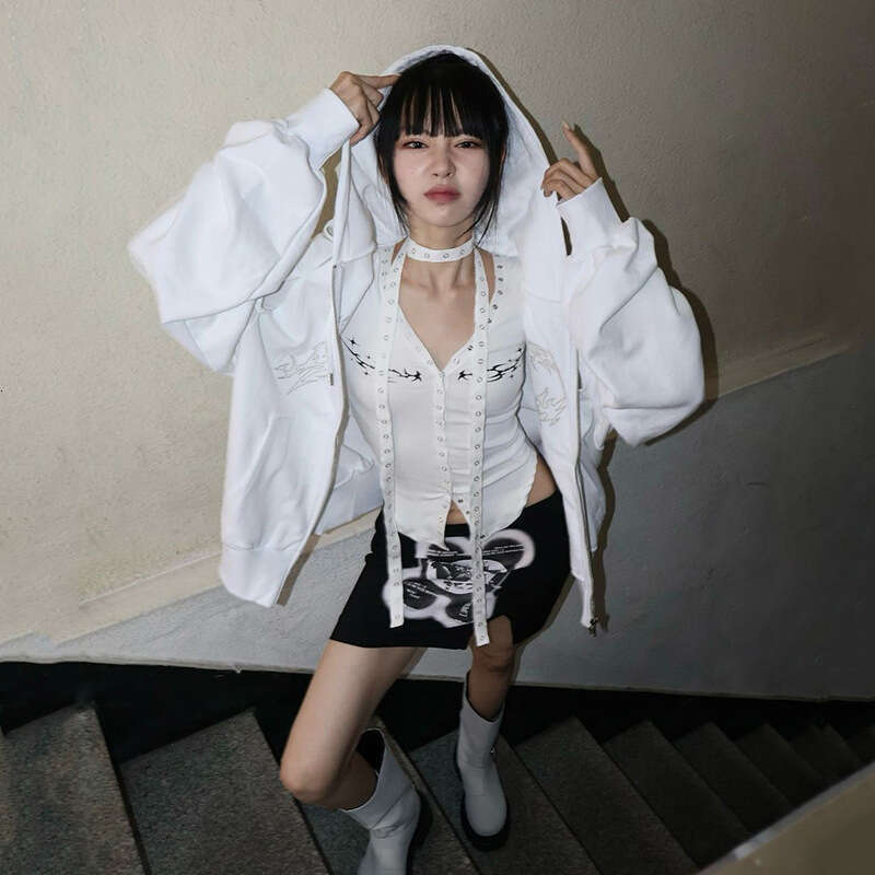 2024 Summer New Women's Solid Color Slim Fit Street Fashion V-Neck Long Sleeve Top 01e