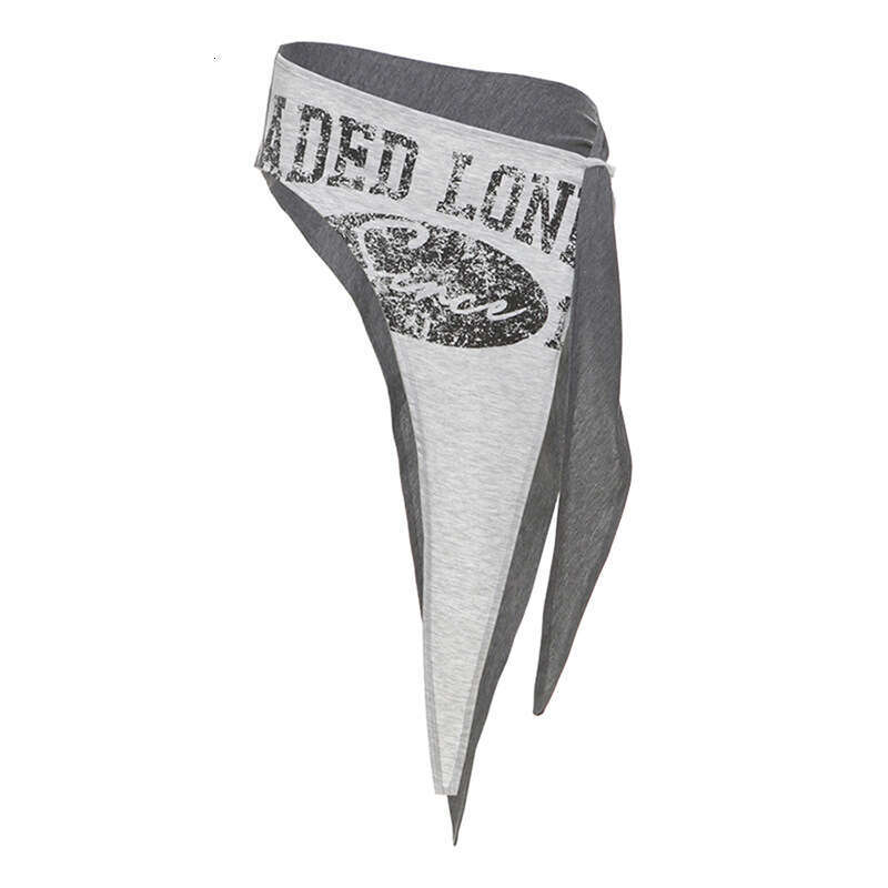 2025 Summer New Fashion Versatile Street Style Casual Hip-Hop Letter Print Waist Belt Women's Clothing ba3