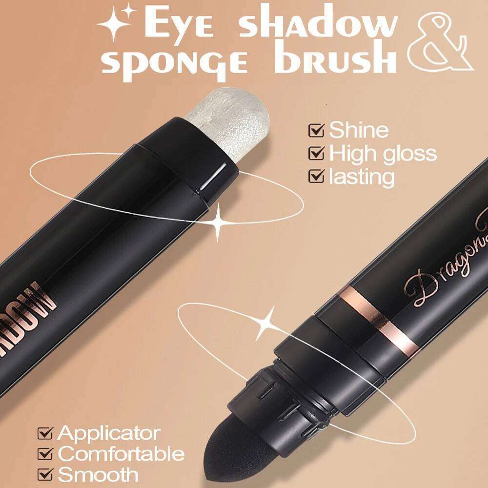 1Pc Stick Shimmer Smoky Green Blue Eyeshadow Pencil High Gloss Pearlescent Shadow Sticks Waterproof Stage Lazy Makeup X250723 X250724
