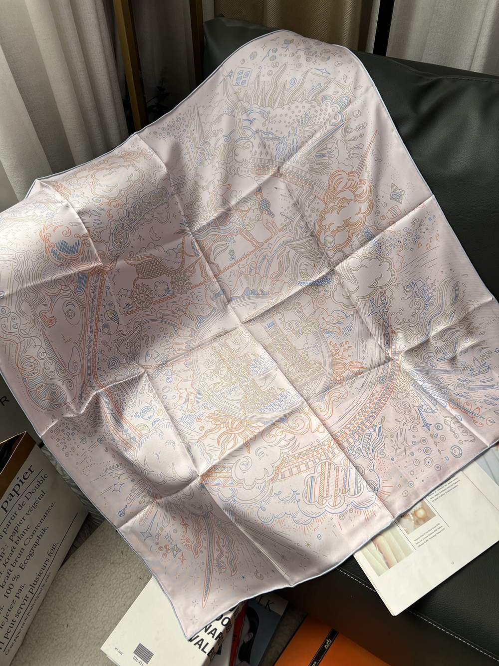 20 Colors 2025 High-End 100% Real Silk Fabric Scarf Shawl Multifunctional Headscarf Bust Square Fashion Women's Printed Scarf Shawl Silk Scarf 90