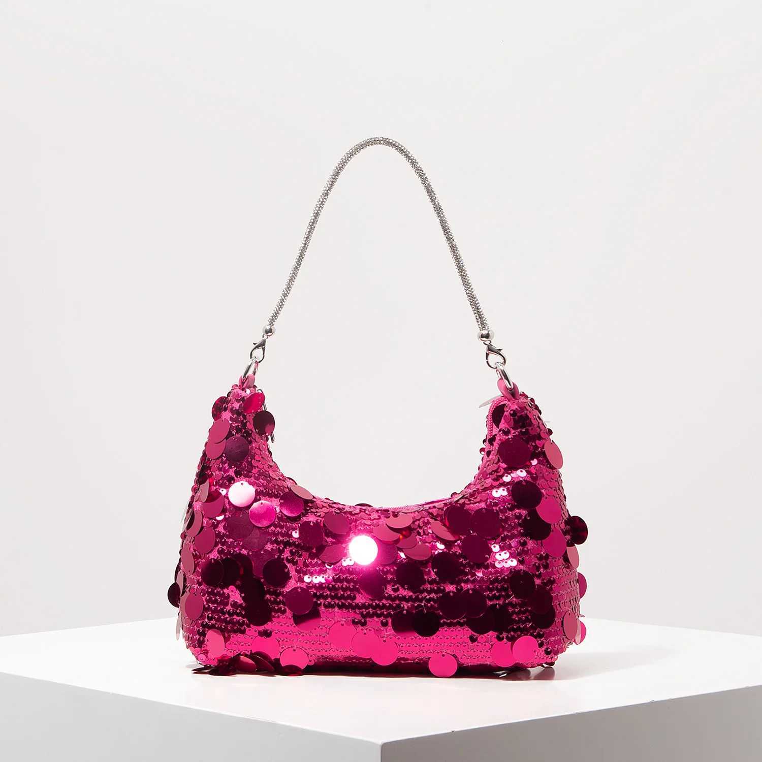 Luxury Sequin Bag Cert Shoulder Bag Football Bag Dresses for Women Elegant Bag for Women Wedding Items Party Bag (Rand Pattern) Y250725