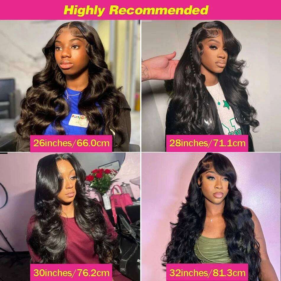 40 Inch Body Wave 13x6 HD Frontal Wigs Human 13x4 360 Hd Lace Front Wig For Black Women Pre Plucked Brazilian Hair