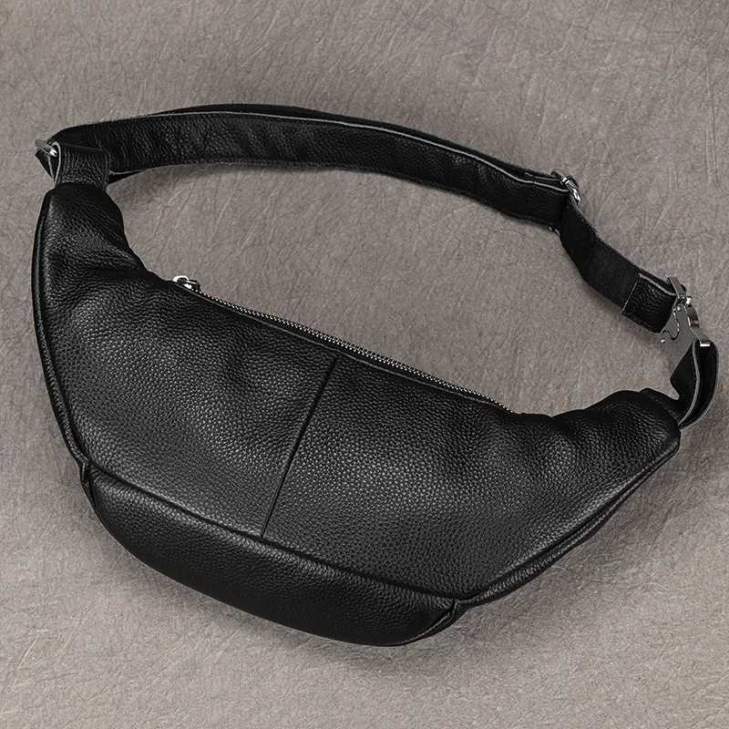 Big Waist Bag Mens Leather Belt Pouch Anti-theft Waist Pack Fanny Pack Bum Bag Belt Waist Pouch Ch Bag For M Leather Bag Y250724
