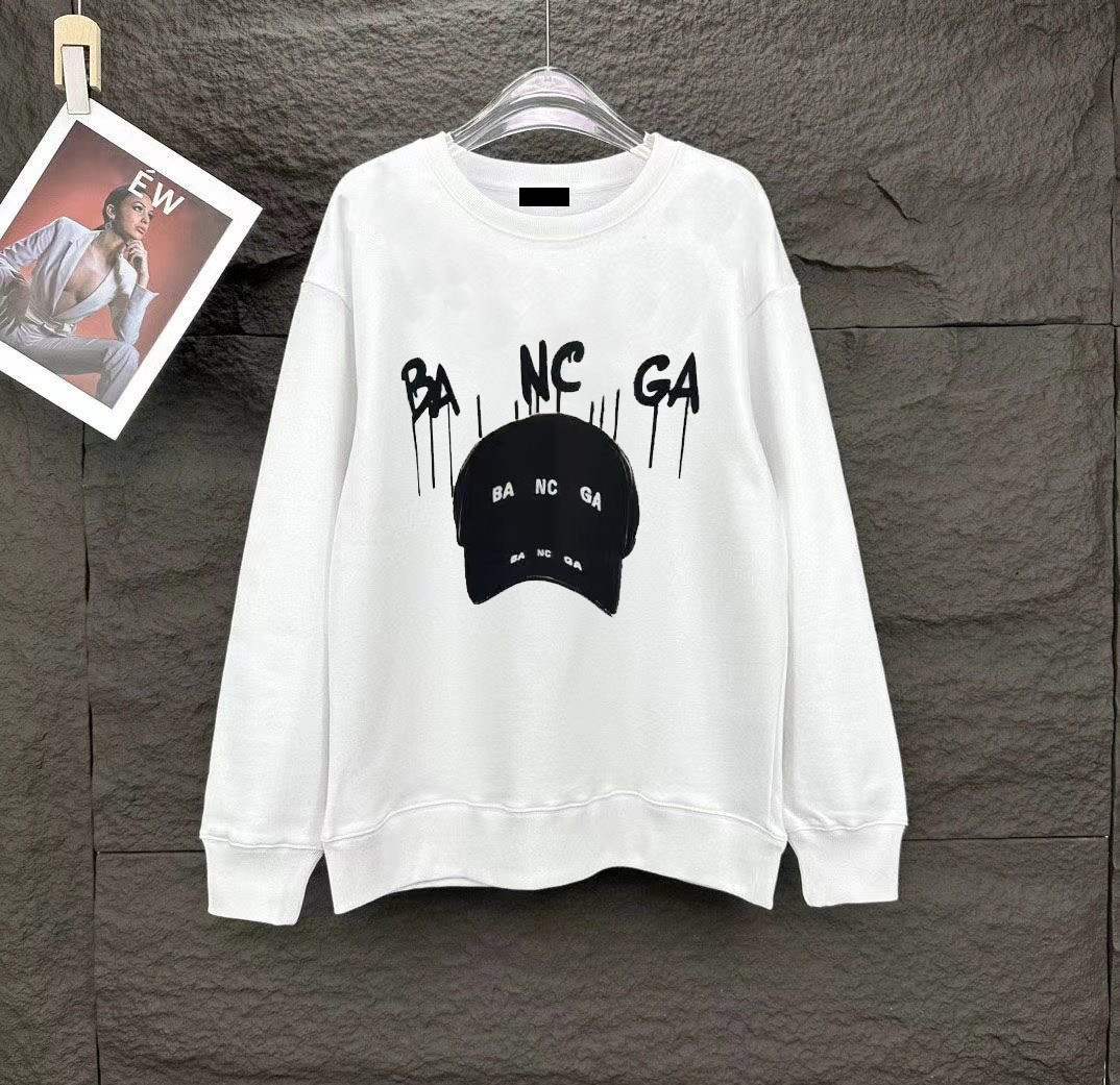 Parisian Designer Brand Clothing Hoodie, Fashionable For Both Men And Women, Casual Men's Round-neck Long-sleeved Warm Cotton Hoodie, Sportswear 