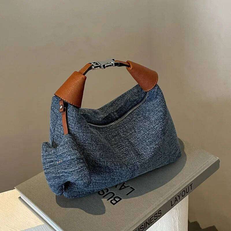 2024 New All-in-one Handbags Denim Shoulder Underarm Bag