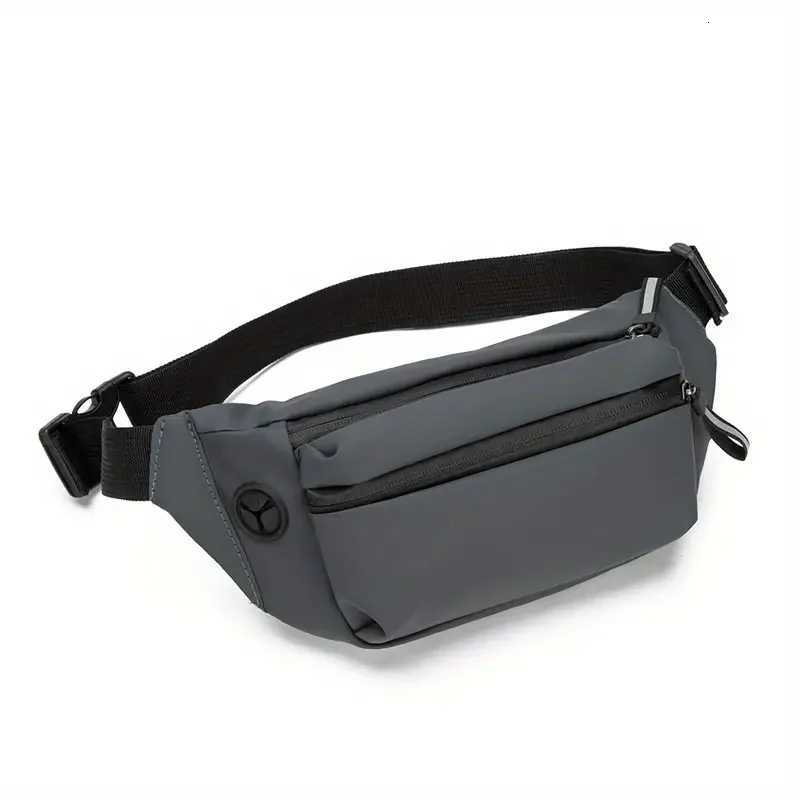 2024 Casual Tactical Waist Bag With Zipper - Mens Solid Multi-functional Storage for Outdoor Camping Running and Sports Training Y250724