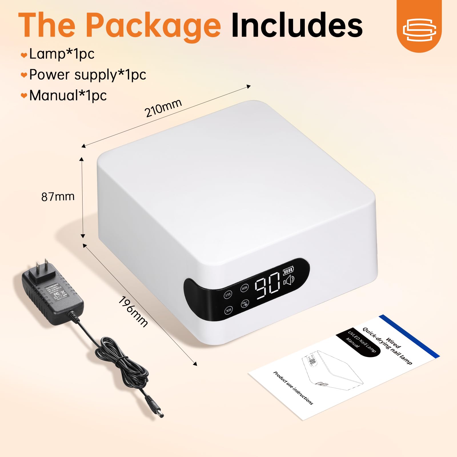 High Quality 96W Nail Dryer Personalized LED Lamp Rechargeable Professional Equipment Featuring 45PCS Beads Electric Power