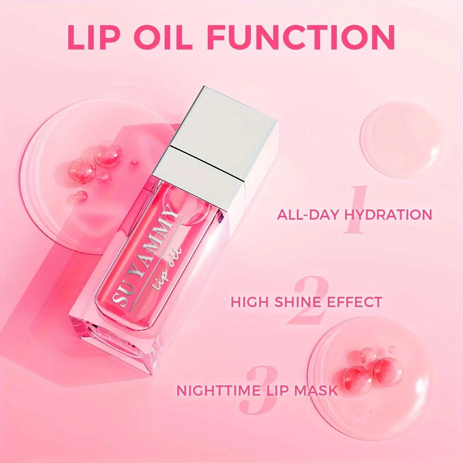 Hydrating Lip Glow Oil Moisturizing Transparent Plumping Lip Gloss Tinted for Lip Care and Dry LipIdeal Gift For Mothers DayXJ250724