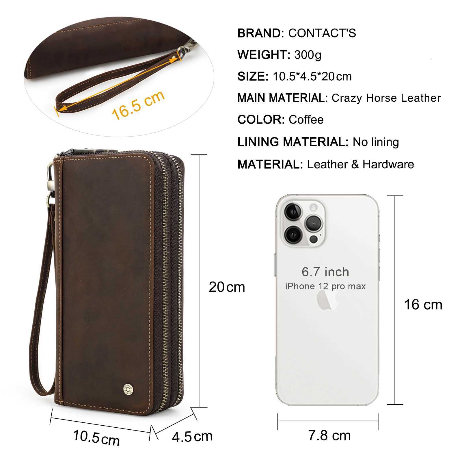 Cow Leather Name Engraving Wallet Men Clutch Bag Zipper Male Phone Purse Coin Pocket Card Holder Leather Clutch Wallets Handbags Z250725