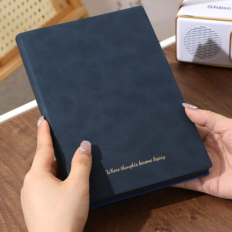 Personalized Customizable Corporate Logo Color Edge Diary Journal 120g Ruled Paper A5 Softcover Leather Notebook