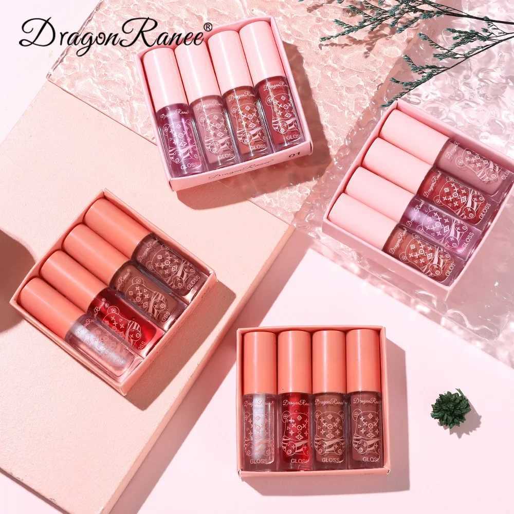 4 PCS Lip Ink Oil Set Hydrating Lip Gloss Pack Kit Moisturizer Waterproof Lip Tint Korean Makeup For Women CosmeticsXJ250724