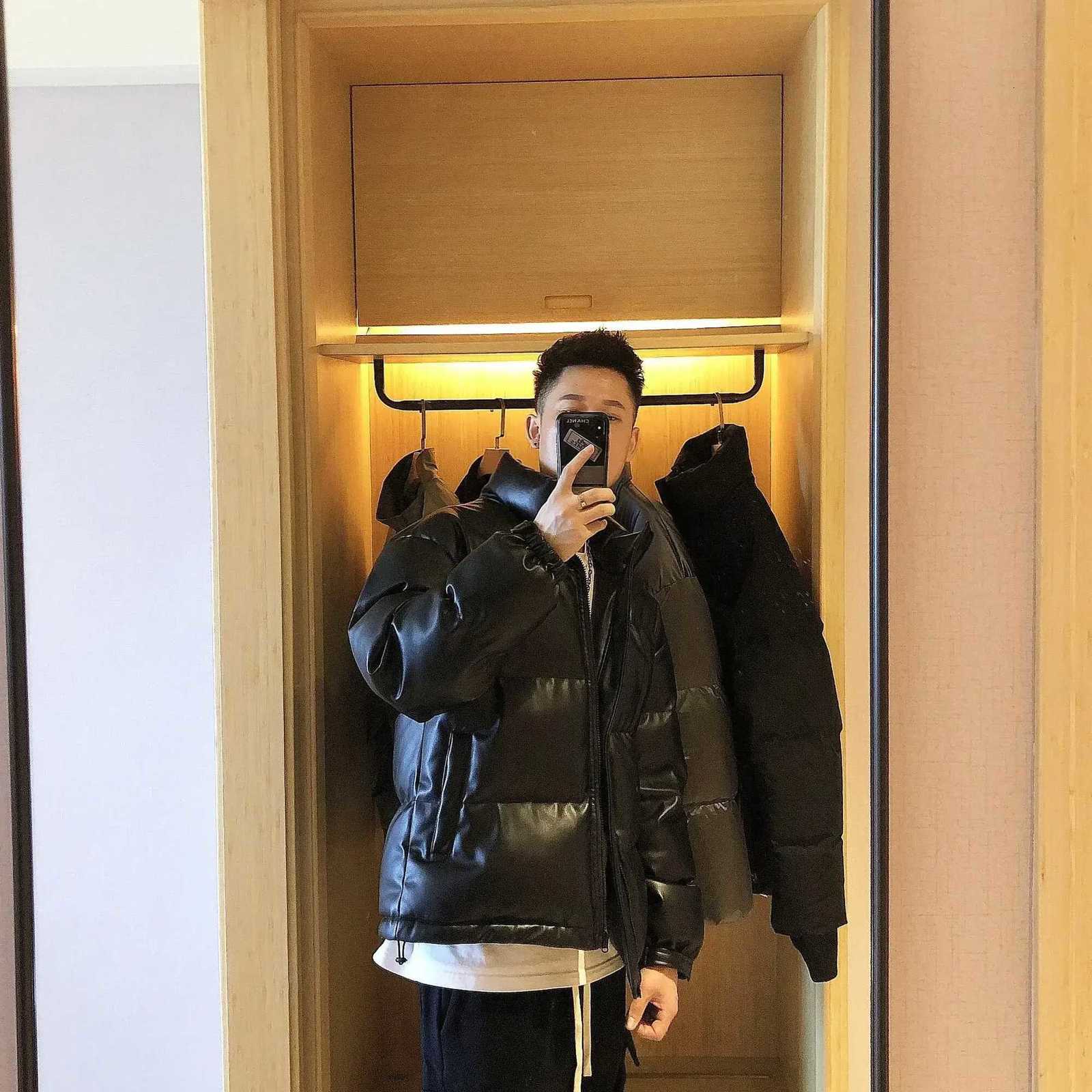 Mens Down Jacket Collared Male Padded Coats Y2k Fashion Padding Korea 2024 Parkas Winter Models Korean Style Clothing X250725