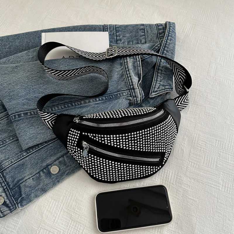 Fi Rhine Studded Crossbody Bags For Ladies Trendy Design Mens Shoulder Bag For Halloween Christmas Gifts Y250724
