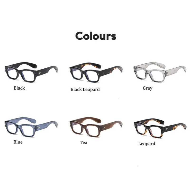 New Square Men Glasses Frame Luxury Brand Celebrity Transparent Computer Anti Blue Light Eyeglasses Frames Vintage Eyewear S250725