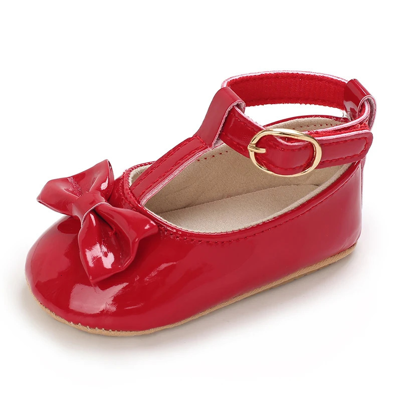 Summer born Girl Baby Sandals Fashion Red Theme Bow Princess Shoes Rubber Sole Comfortable NonSlip Casual Walking 250725
