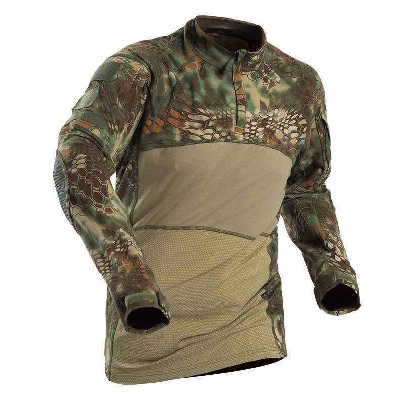Mege Men Military Tactical T Shirt Gym Camouflage Army Long Sleeve tee Soldiers Combat Clothing Airsoft Uniform Shirt Y250724