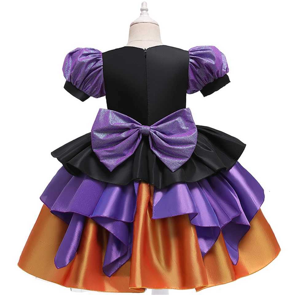 2025 Halloween Bat Look Cosplay Dress for Girls Children Carnival Masquerade Par Bat Witch Vampire + Props Child Clothing Set Z250725