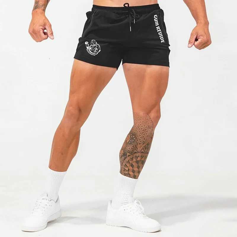 Mens Printed Shorts Summer Quick Dry Side Double Zipper Pockets Design Running Basketball Training Gym Shorts W250724