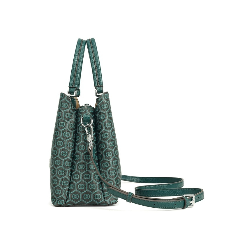 COCIO designer bag New peacock green handbag fashionable light luxury versatile crossbody bag vintage handbag