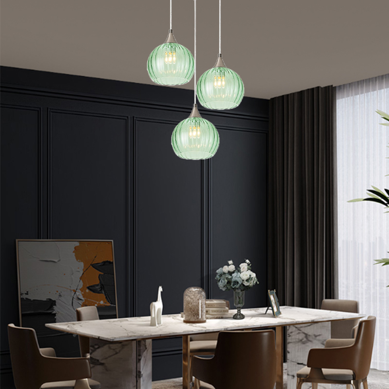 Contemporary Single Head Hardware Chandelier - EASY Installation for Restaurants