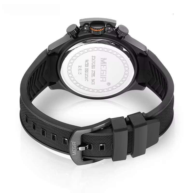 DHwatches MEGIR Men's Sports Watch - 47mm Big Face, Luminous, 30M Waterproof, Silicone Strap, Fashion Quartz Wristwatch