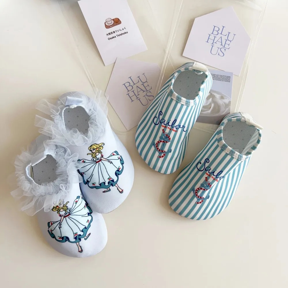 deer jonmi Summer Children Swimming Shoes Cartoon Printed Nonslip Boys Girls Beach Water Playground Shoes 250725