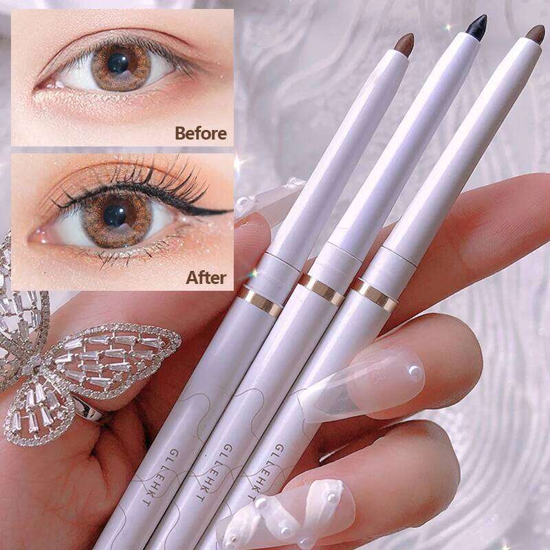 Waterproof Eyeliner Gel Pencil Quick Dry Silky Crayon Eye Liner Long Last Matte Black Brown Silkworm Pen Makeup Cosmetics X250725 X25