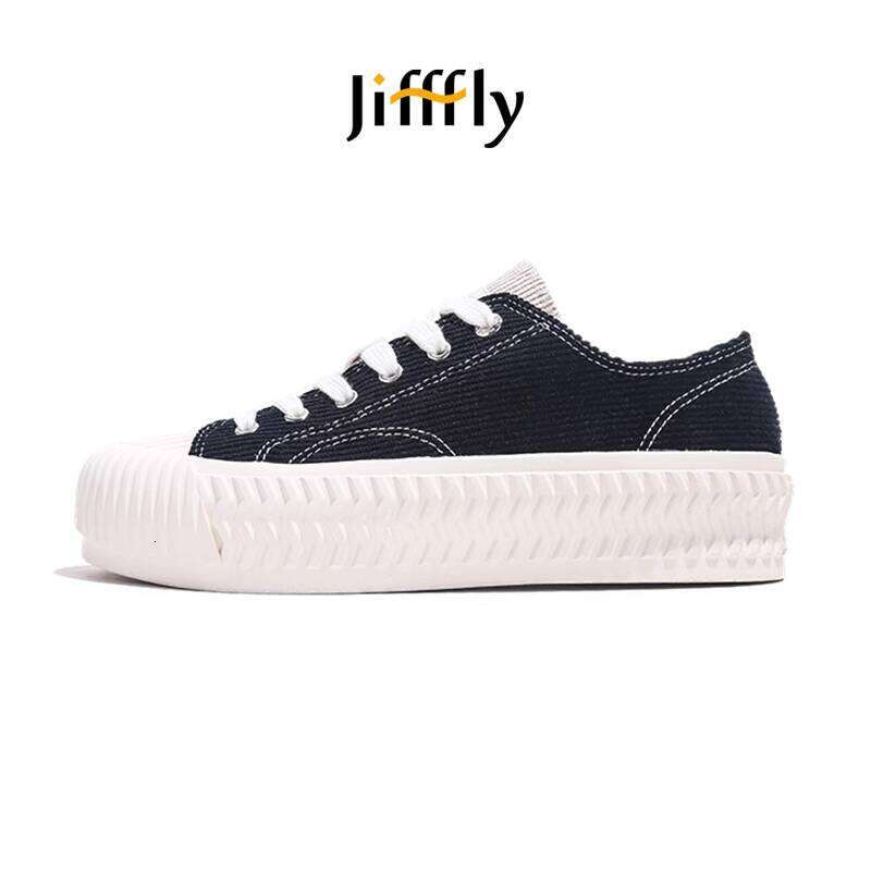 Jiffffly Women's Canvas Sneakers - Fall/Winter 2025 Thick Sole Platform Casual Shoes JFY-550