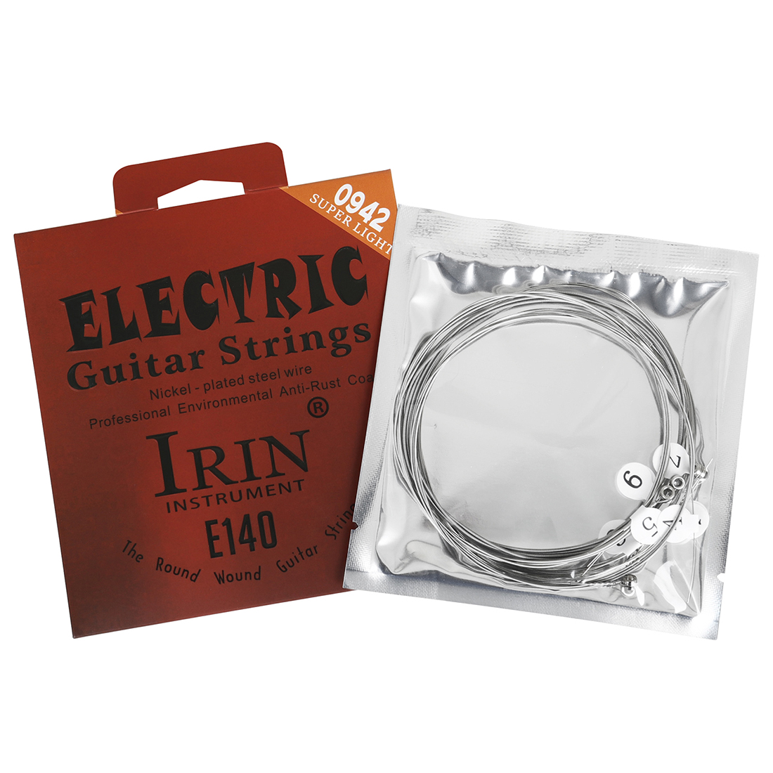 Electric Guitar Strings Nickel Plated Steel Coated IRIN E140 Factory Guitar Strings (09-463inches)