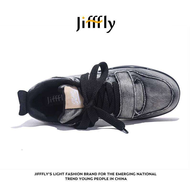 Jiffly Men's Autumn-Winter Trendy Retro Breathable Lace-Up Cushioned Sneakers