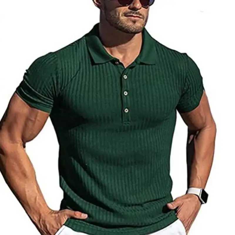 Mens Polo Shirt Solid Color Short-Sleeved T-Shirt Sports Leisure High Quality Fashion Mens Wear XJ250725