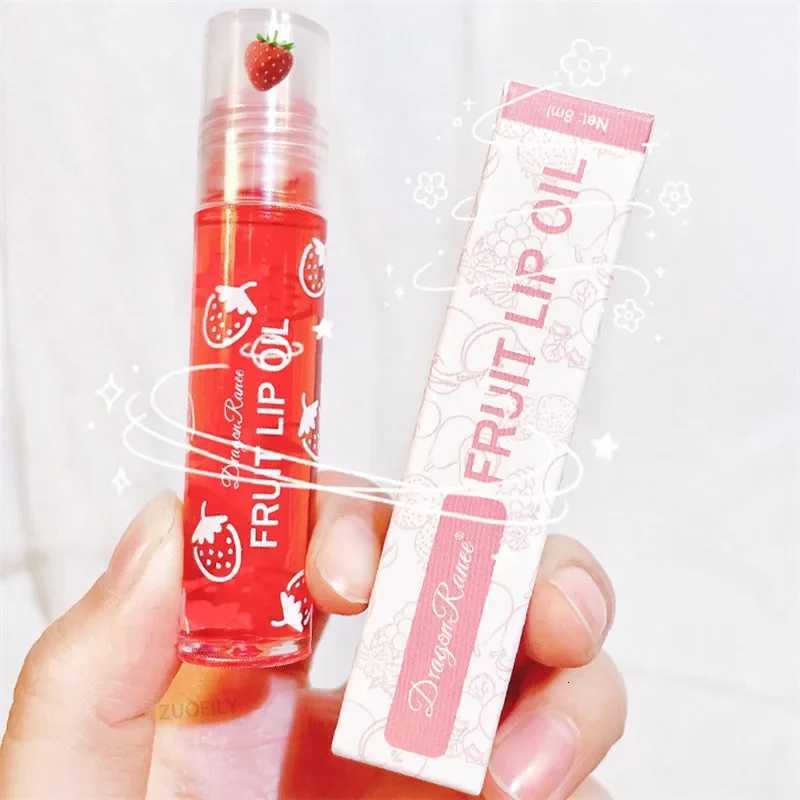 Fruit Lip Gloss Transparent Lip Oil Moisturizing Reducing Lip Lines Nourishes Lips Waterproof Long-lasting Liquid Lips CosmeticsXJ250724
