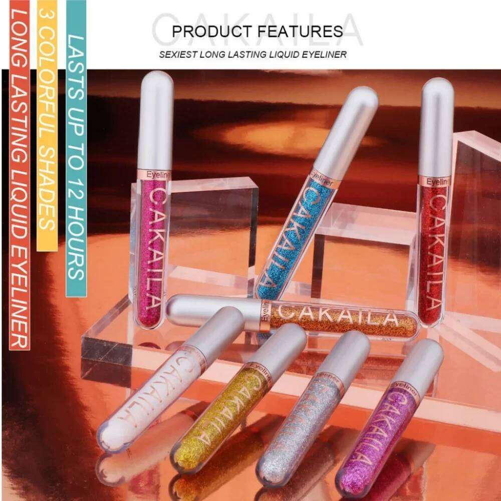 8-Color Set Waterproof Eyeliner Pens Long-lasting Glitter & Colored Makeup Cosmetics Beauty Matte Eye liner Pencil Kit X250725 X25072