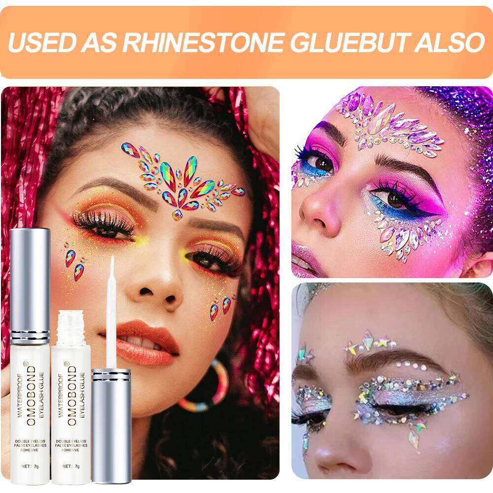 1/2/3/4/5/10pcs Quick Dry Strong Adhesive - 7g Transparent Rhinestone Charms False Eyelash Fake Eye Lash Glue X250725