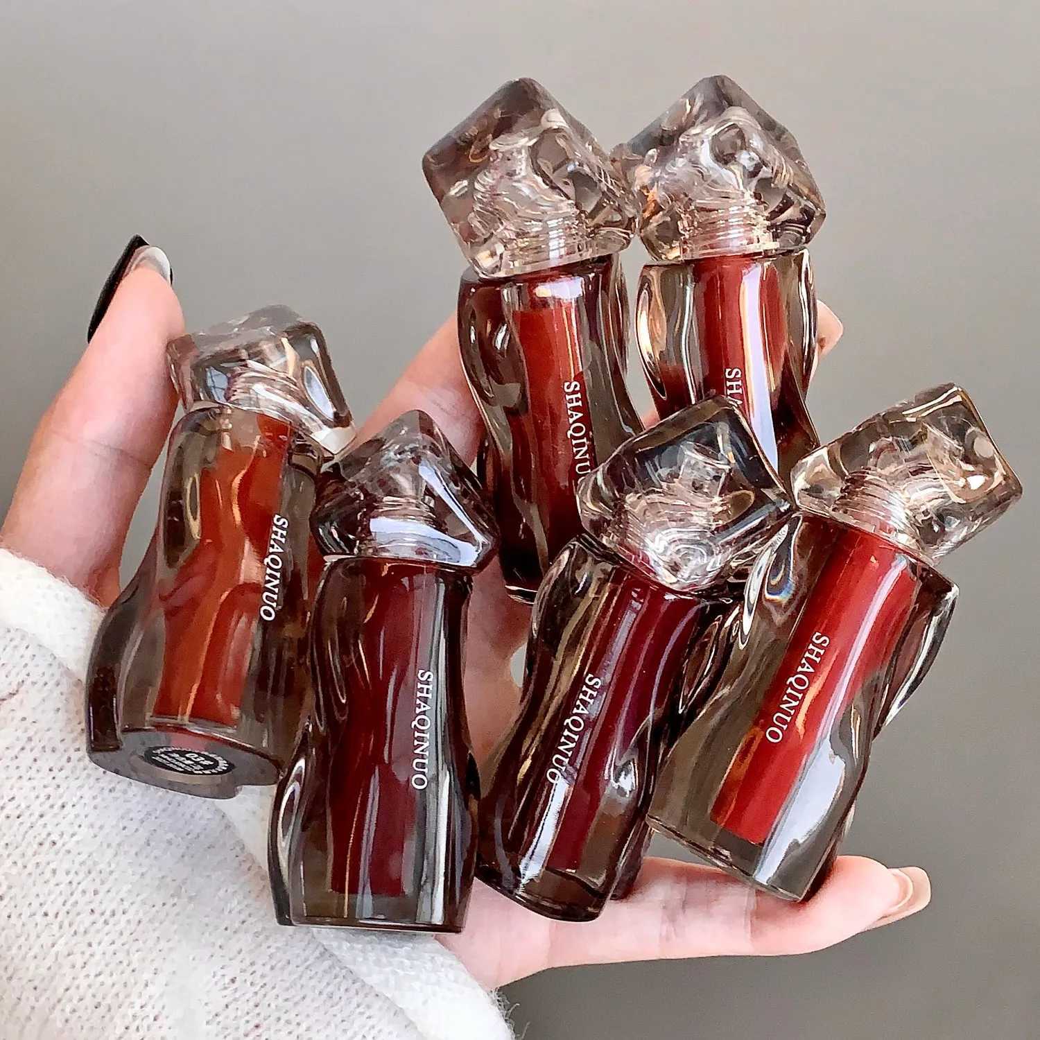 6 Shades of Moisturizing Plumping Hydrating Lip Gloss Mirrored Gloss Lipstick Shimmering Dewy Jelly Lipstick Non-GreasyXJ250724