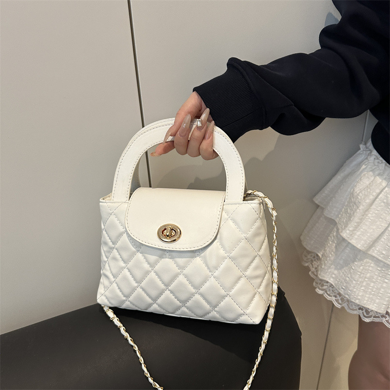 Designer Bag Shoulder Bag Luxury Bag Purse Crossbody Bag Fashion Commuter Handbag High Quality Leather Small Square Bag Light Color Large Capacity Sho