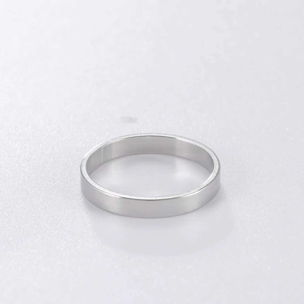 Dreamtimes Fashion Simple Round Wedding Ring Mens 3-Color Stainless Steel Engagement Ring 2023 Jewelry Gift W250417