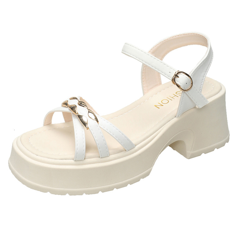 Ddmysports Women S To Match Skirts New One Strap Soft Sole Fairy Style Ins Trend Summer Flat Sandals For Students Outdoor Shoes