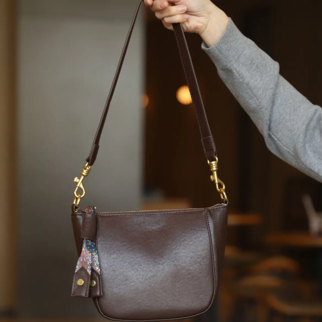 designer bag Top Layer Cowhide Saddle Bag Women Bag New Genuine Leather Shoulder Bag Underarm Bag Fashion Crossbody Bag High-end Handbag