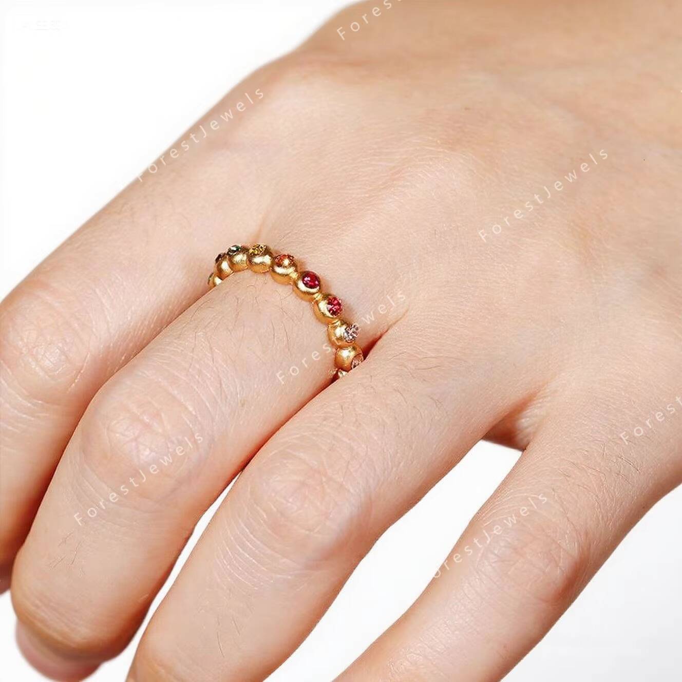 Moissanite Wedding Anniversary Diamond Ring Fashion Rings for Women Gold Ring for Women