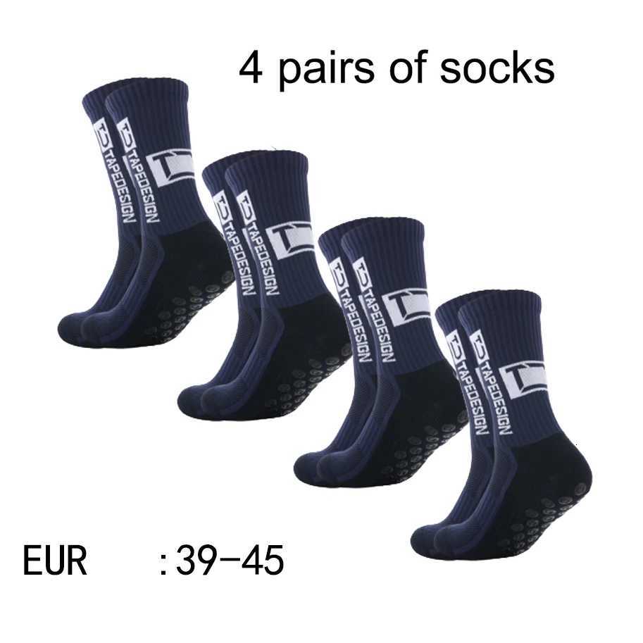 4 pairs of new TC mid tube glued socks for sports training and competition non-slip and breathable socks X250725