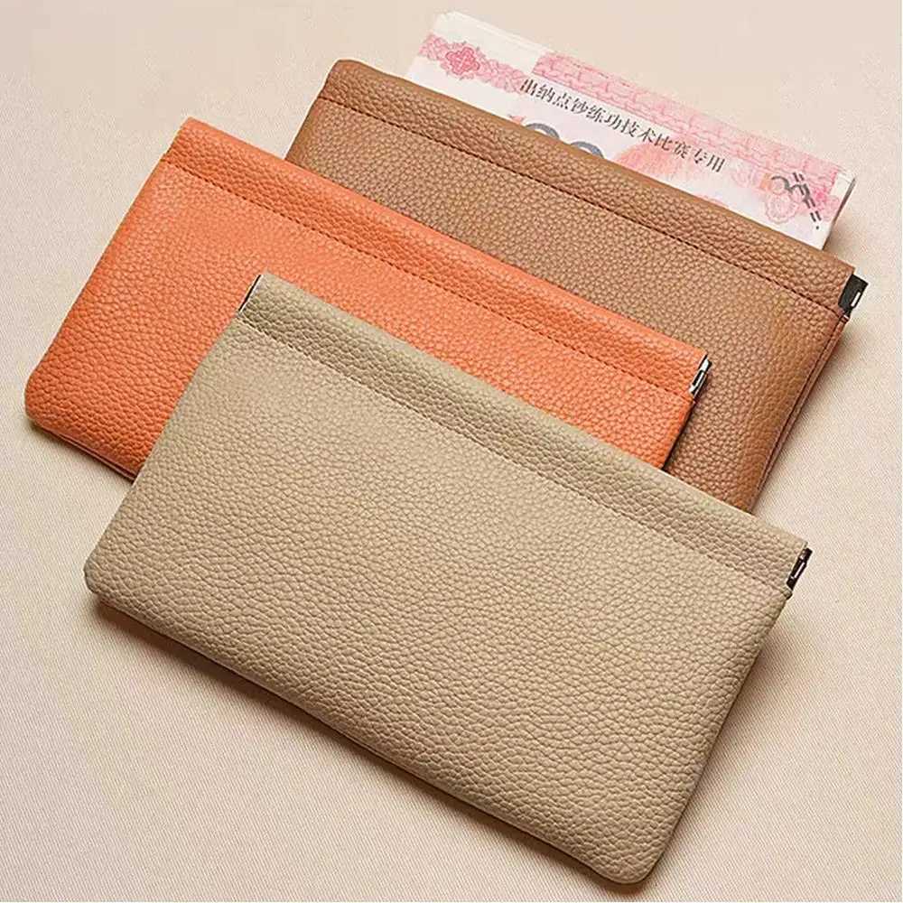 Hand-held Bag Cosmetic Bag Mobile Phone Bag Self-closing Large Capacity Simple Long Wallet Woman wallet Z250725