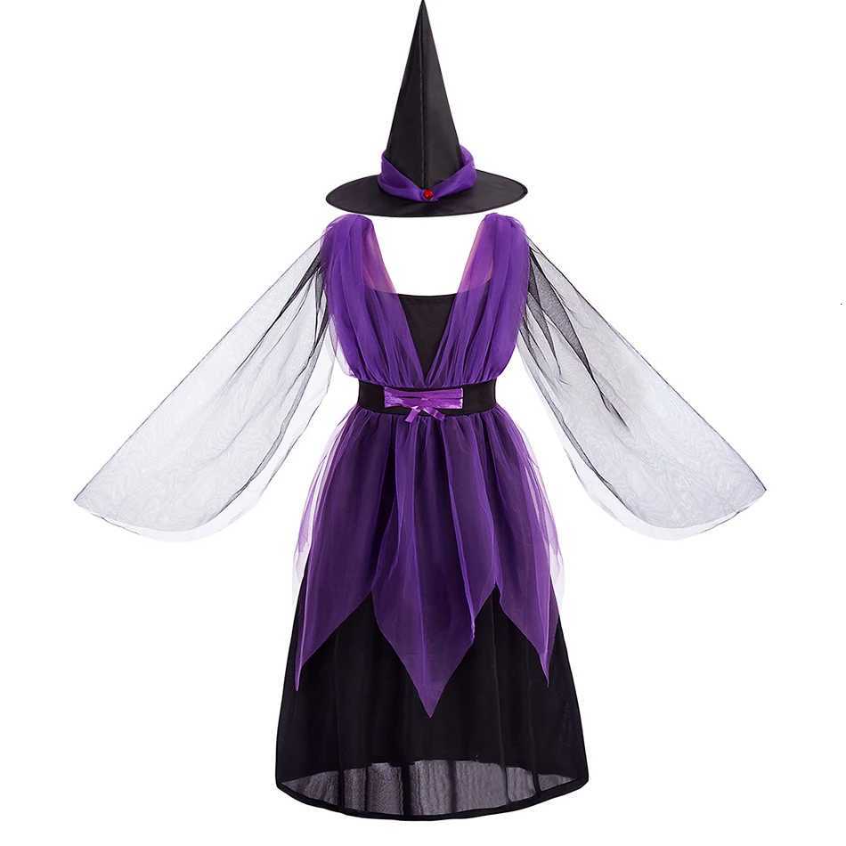 Baby Pumpkin Costume Girls Princess Pageant Dress Children Vampire Performance Elegant Clothes Witch Halloween Romper 1-12 Years Z250725