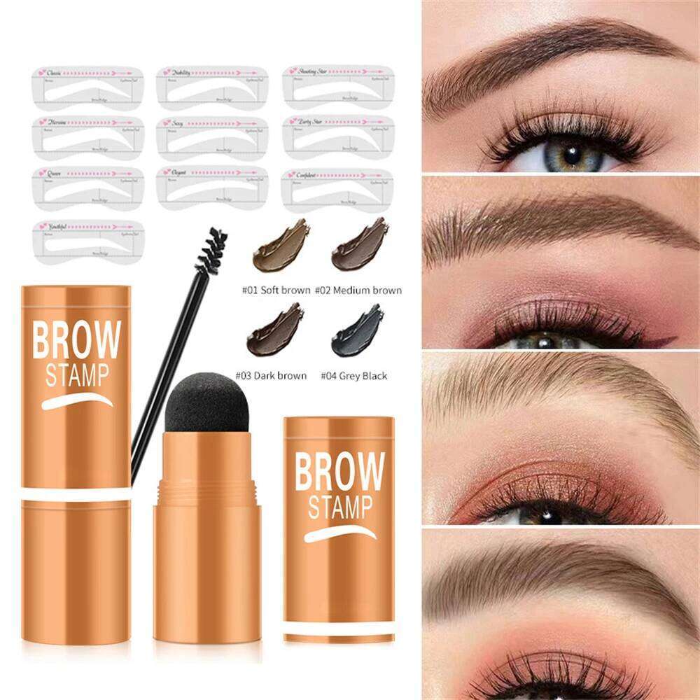 1PC Eyebrow Powder Stamp Stencil Kit Cosmetics Waterproof Women's Makeup Enhancer Tattoo Tint for Eyebrows X250725