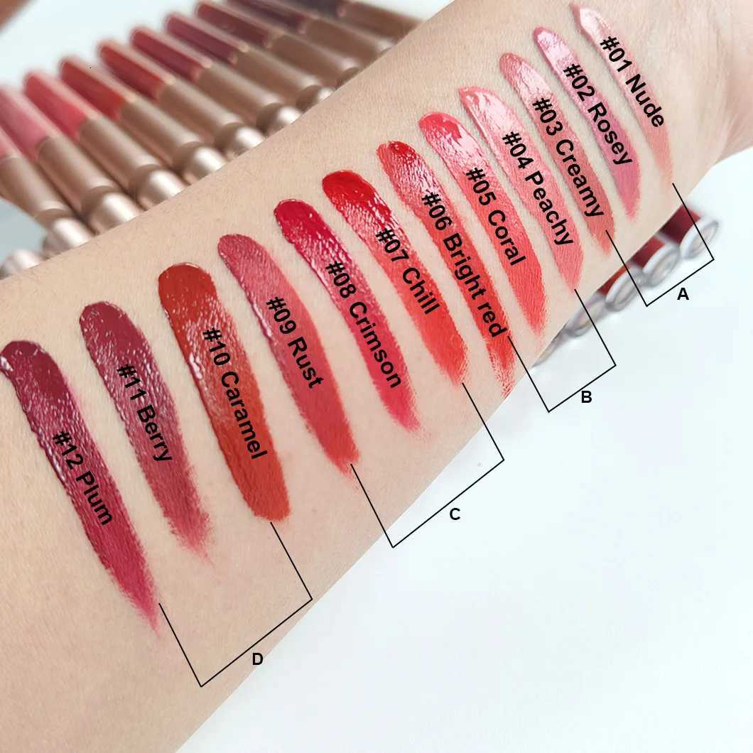 Velvet Matte 3pcs Lip Gloss Set Non Sticky Red Lip Glaze Hydrating Long Lasting Liquid Lipstick Not Fade Waterproof makeupXJ250724